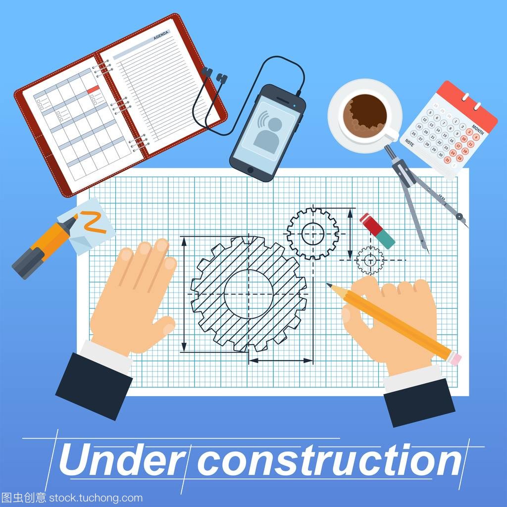 根據建設海報用一只手
